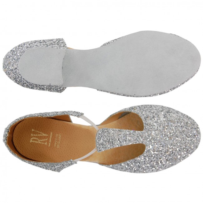 silver sparkly tap shoes