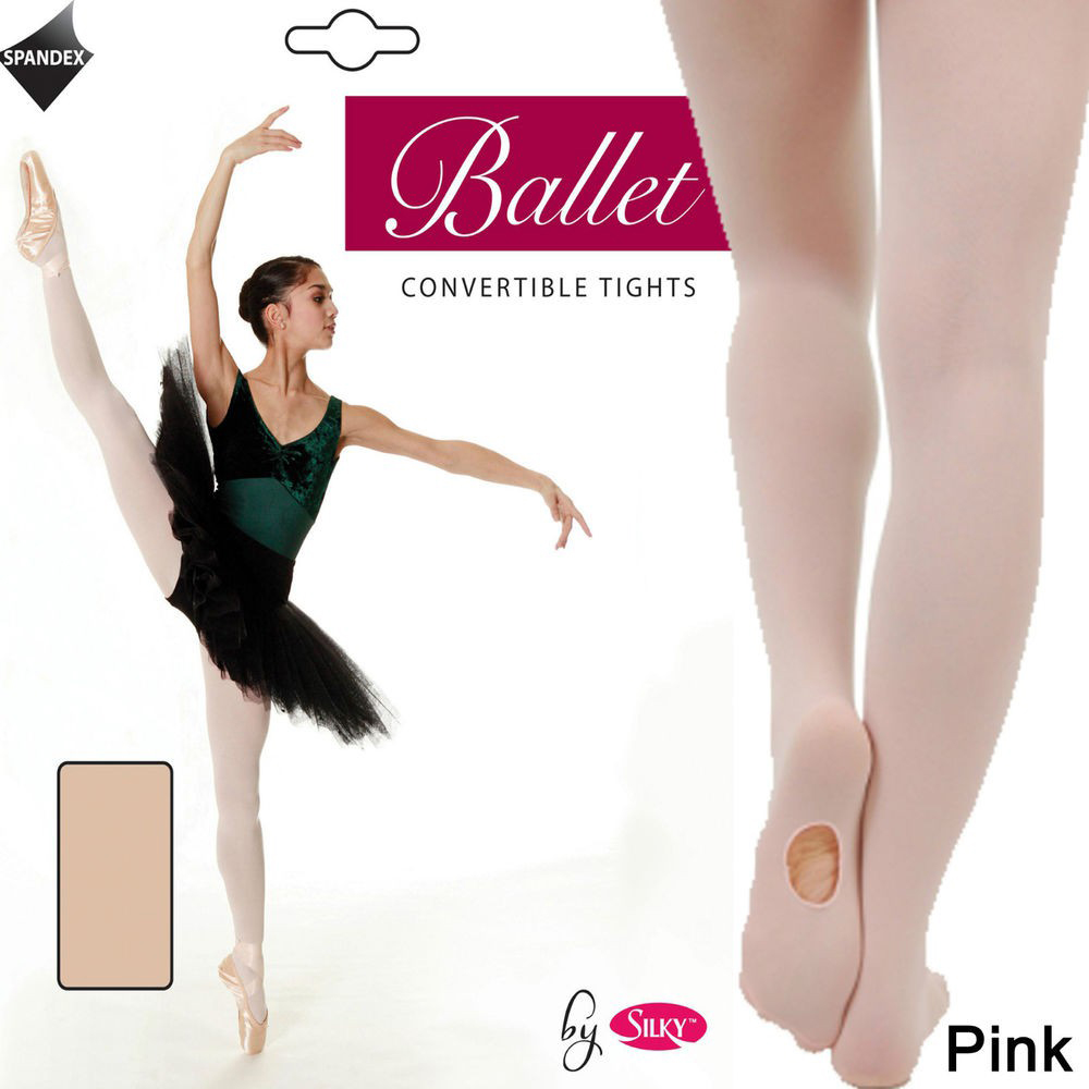 Silky Ballet Convertible Tights (Theatrical Pink)